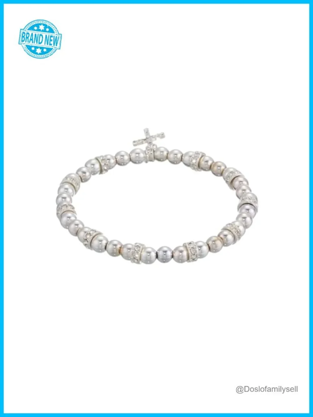 Cross Stretch Bangle Bracelet, Stackable Fashion Jewelry for Women